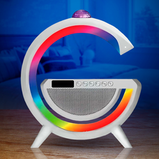 Многофункциональный ночник Bluetooth колонка 3в1 с беспроводной зарядкой RGB 2388 Rainbow (HA-36)