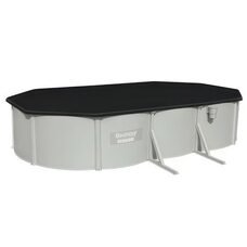 Овальний каркасний басейн із фільтром сходи тент підстилка дозатор Bestway 56369, 610x360x122 см 19229 л