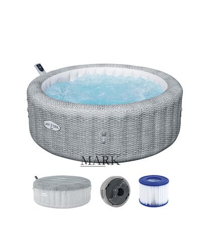 Надувное джакузи-СПА аэромассаж 6 мест, фильтр-насос Lay-Z-Spa Bali, Bestway 6001N, 196 х 71 см 980 л