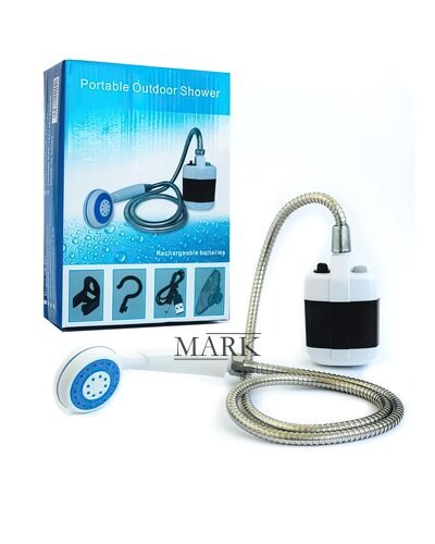 Портативный походный душ с аккумулятором и насосом USB зарядка Hotel Q16H OUTDOOR SHOWER (N-230)