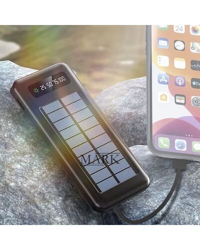 Портативное зарядное устройство УМБ повербанк с солнечной батареей PowerBank XGB037 10 000 mАh Черный (H-2) Портативное зарядное устройство УМБ повербанк с солнечной батареей PowerBank XGB037 10 000 mАh Черный (H-2)