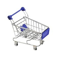 Настільний декоративний міні візок органайзер Mini Truck 12,5*11*8 см Синій