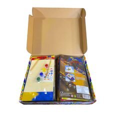 Дитячий набір-подарунок маленькому креативщику пазли з розфарбуванням 9в1+сюрприз