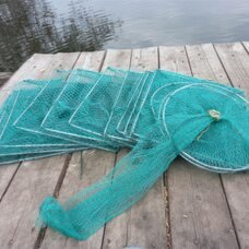 Складна кордова раколовка "Гармошка" для лову раків 4м розмір каркасу 25х30 см (КР)