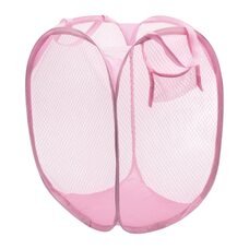 Корзина-сетка для игрушек, одежды Mesh 32*32*49см Розовый (YAB)