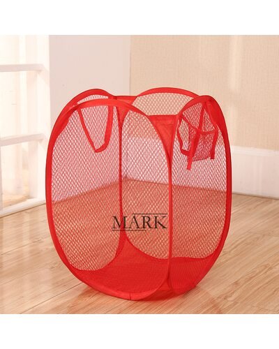 Корзина-сетка для игрушек, одежды Mesh 32*32*49см Красный (YAB)