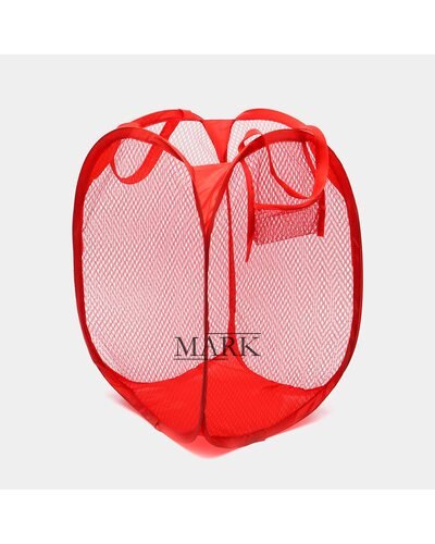 Корзина-сетка для игрушек, одежды Mesh 32*32*49см Красный (YAB)
