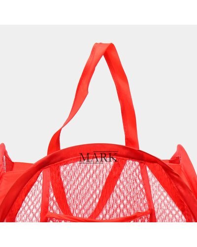 Корзина-сетка для игрушек, одежды Mesh 32*32*49см Красный (YAB)
