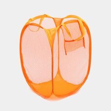 Корзина-сетка для игрушек, одежды Mesh 32*32*49см Оранжевый (YAB)