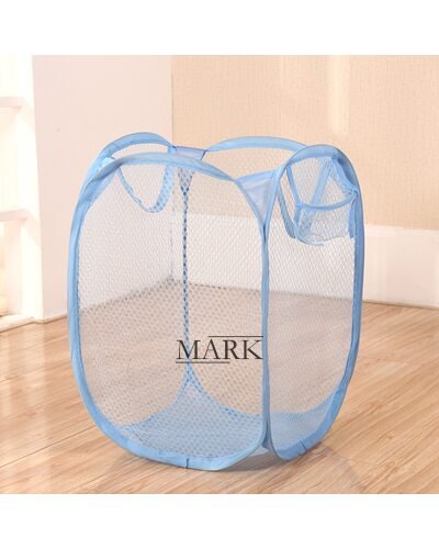 Корзина-сетка для игрушек, одежды Mesh 32*32*49см Голубой (YAB)
