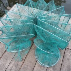 Складна кордова раколовка "Гармошка" для лову раків 10м розмір каркасу 25х40 см (КР)