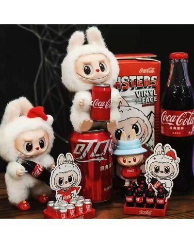 Коллекционная лимитированная фигурка Labubu HaveASeat TheMonsters Серия Cola, 17 см
