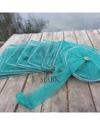 Складная кордовая раколовка "Гармошка" для ловли раков 15м размер каркаса 35х40 см (КР)