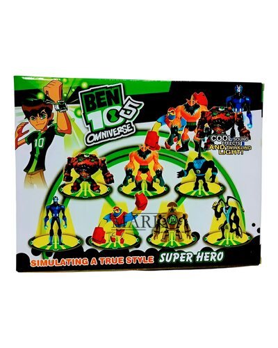 Детские игрушечные коллекционные светящиеся фигурки G15995/0843А-18 3 BEN10 5 серии - Ион+Хамелеон+Чоксквоч (NI)