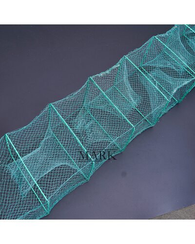 Складная кордовая "Гармошка" для ловли раков 4 м размер каркаса 2 груза 20х25 см (КР)