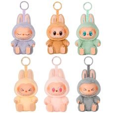 Дитячий подарунковий набір канцелярії у валізі на 55+ предметів "Капібара" + іграшка Лабубу Серія 2 Жовтий