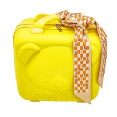 Дитячий подарунковий набір канцелярії у валізі на 55+ предметів "Капібара" + іграшка Лабубу Серія 2 Жовтий