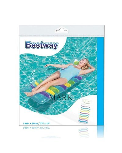 Надувной матрас для плавания BestWay 43124 185-69 см, до 90 кг Прозрачный (LM)