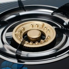 Настільна газова плита скляне покриття з п'єзопідпалом 2 конфорки AYGAZ 201 (JS)