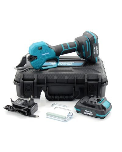 Портативный универсальный аккумуляторный секатор для работы в саду Makita DUP400 (24V, 5Ah, 40 мм)
