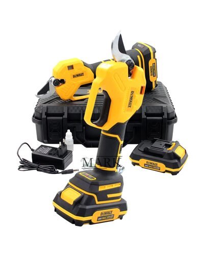 Аккумуляторный секатор DeWalt DCMPP560P1 (24V, 5AH, 30мм) с индикатором заряда и резов + подсветка, в кейсе