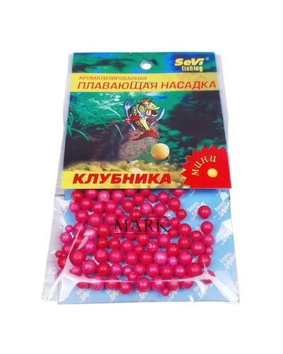 Ароматизированная плавающая насадка из пенопласта SEVI fishing Клубника
