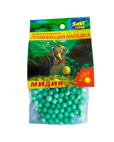 Ароматизированная плавающая насадка из пенопласта SEVI fishing Мидия