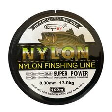 Волосінь нейлоновий для рибалки BoyaBy 100 м 0,3 мм / 13 кг Прозорий