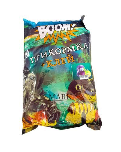 Рыболовная прикормка для рыбы BOOM клей 1кг Слива