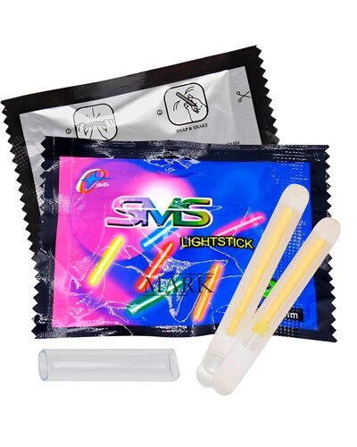 Маленькие съемные светлячки для реагирования на поклевки и приманки SMS Lightstick 4.5x38 мм 2шт.
