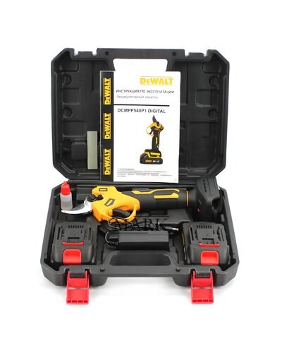 Портативный садовый аккумуляторный секатор для обрезки веток DeWalt DCMPP540P1 Аккумуляторный секатор (24V, 5AH) с 2 аккумуляторами