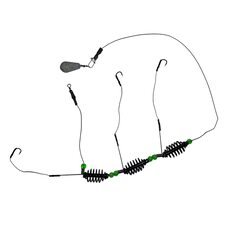 Рибальська снасть супер-карась 3 годівниці/3 гачки з грузиком