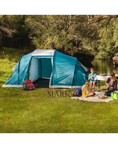 Туристическая палатка с навесом четырехместная Bestway 68093 «Family Ground 4» 2 слоя 460x230x185см (LM)