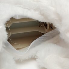 Розвиваюча пухнаста рухлива інтерактивна іграшка для дітей Собачка на повідку Шпіц 30 см (AX)