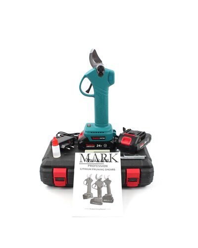 Аккумуляторный мощный секатор Makita DUP365 (24V, 5Ah) для обрезки растений и деревьев в кейсе