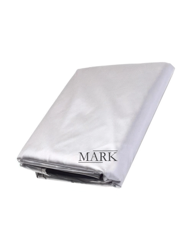 Водоустойчивый прорезиненный защитный тент с люверсами ПВХ 1095 150 г/м2 4х6 м Серый (JS)