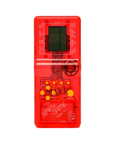 Детская интерактивная развивающая игрушка Тетрис на батарейках E9999-T (прозрачный корпус) Красный (AX)