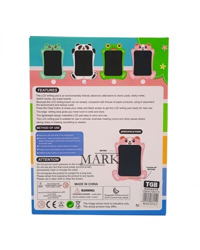 Детский графический LCD планшет 6518С для рисования заметок и записей 6,5" + стилус (AX)