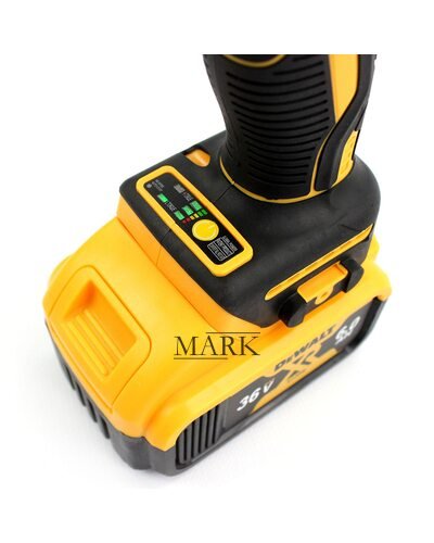 Аккумуляторный гайковерт DeWalt DCF922D2T (36V, 6AH), мощный аккумулятор, подсветка, в кейсе