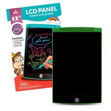 Детский графический LCD планшет 1301 со стилусом 13" Зеленый (AX)