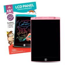 Детский графический LCD планшет 1301 со стилусом 13" Розовый (AX)