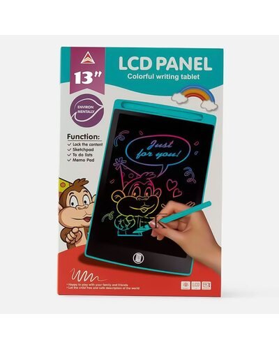 Детский графический LCD планшет 1301 со стилусом 13" Голубой (AX)