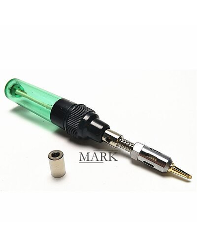 Портативный газовый паяльник HT-F01/1381 80-120Вт для пайки драгоценных металлов, 100 - 1300 °C, Зеленый (JS)