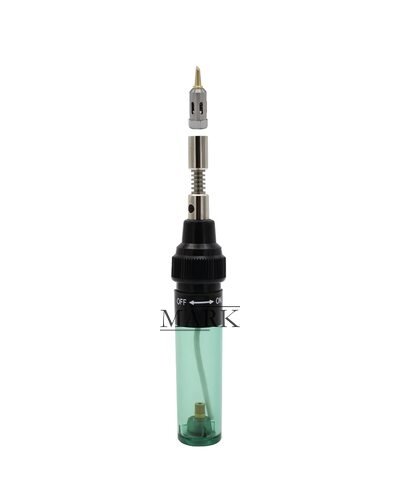 Портативный газовый паяльник HT-F01/1381 80-120Вт для пайки драгоценных металлов, 100 - 1300 °C, Зеленый (JS)