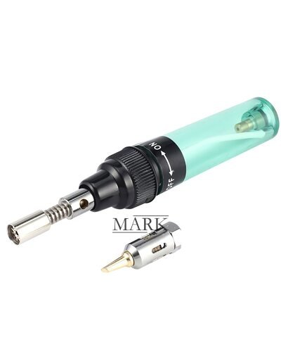 Портативный газовый паяльник HT-F01/1381 80-120Вт для пайки драгоценных металлов, 100 - 1300 °C, Зеленый (JS)
