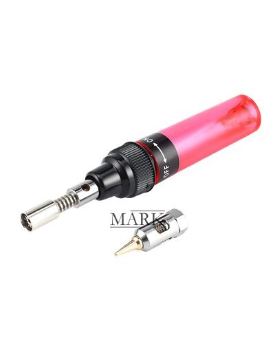Портативный газовый паяльник HT-F01/1381 80-120Вт для пайки драгоценных металлов, 100 - 1300 °C, Красный (JS)