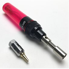 Портативний газовий паяльник  HT-F01/1381 80-120Вт для паяння дорогоцінних металів, 100 - 1300 °C, Червоний (JS)