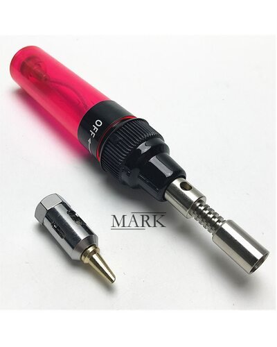 Портативный газовый паяльник HT-F01/1381 80-120Вт для пайки драгоценных металлов, 100 - 1300 °C, Красный (JS)