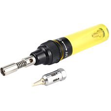 Портативний газовий паяльник  HT-F01/1381 80-120Вт для паяння дорогоцінних металів, 100 - 1300 °C, Жовтий (JS)