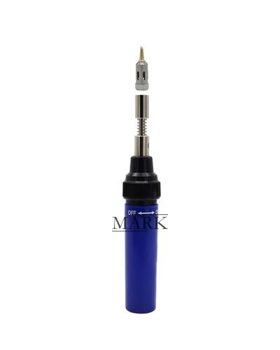 Портативный газовый паяльник HT-F01/1381 80-120Вт для пайки драгоценных металлов, 100 - 1300 °C, Синий (JS)